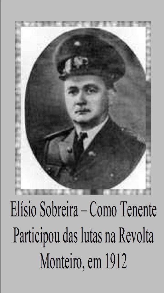 Elísio Sobreira, Combatente na Revolta de Monteiro em 1912