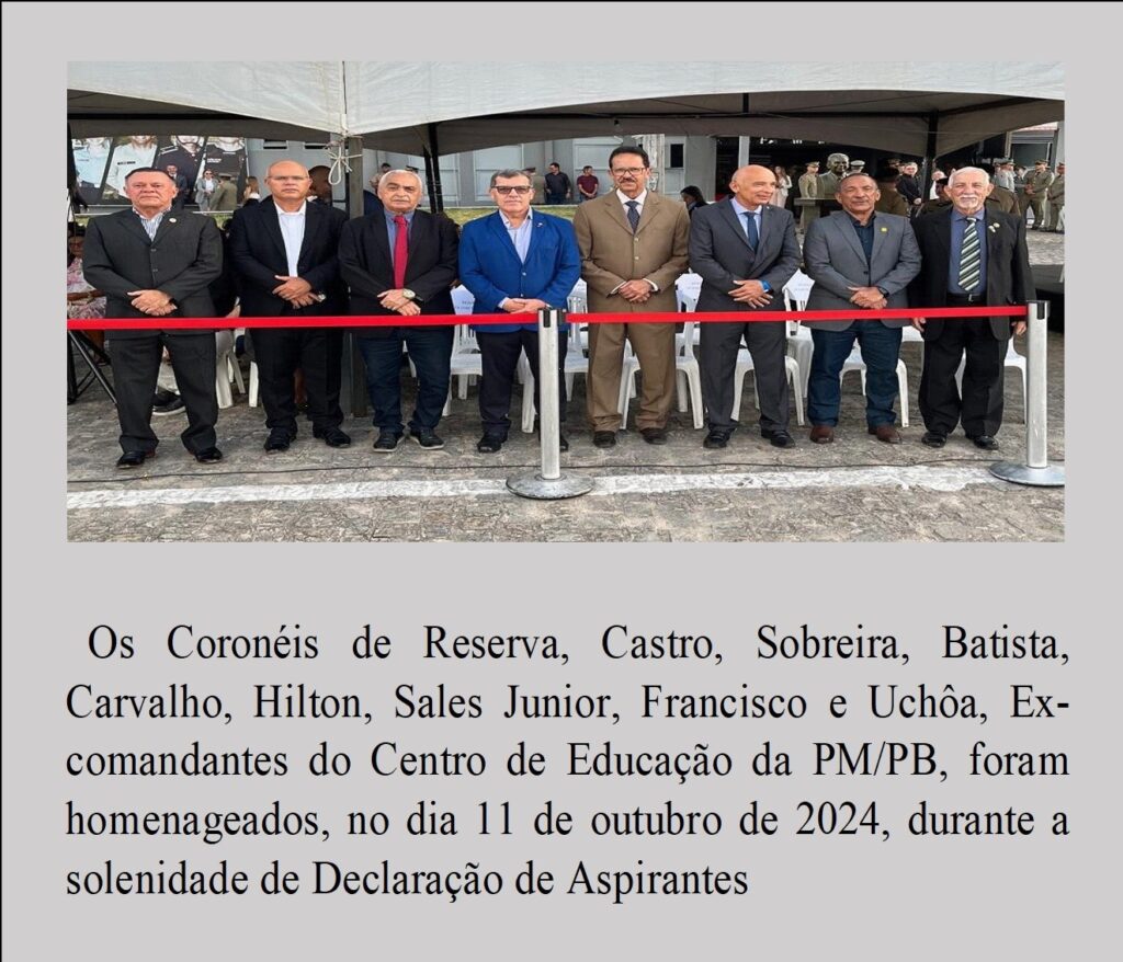 Ex-comandantes do Centro de Educação da PMPB